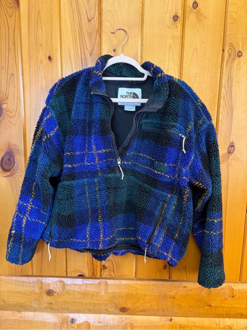 The Northface Extream Plaid Cropped Pullover size XL - Picture 4 of 6